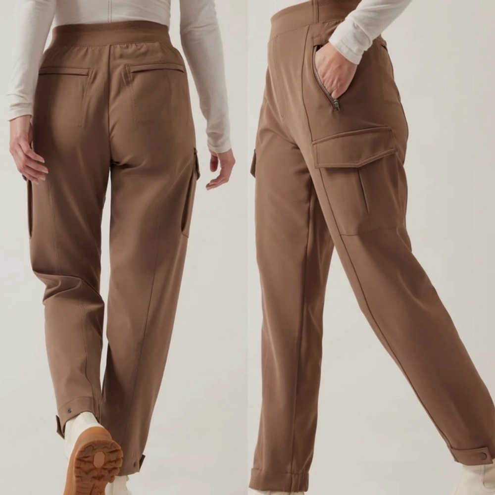 Athleta Endless Cargo Pant Taupe Brown Size 12T